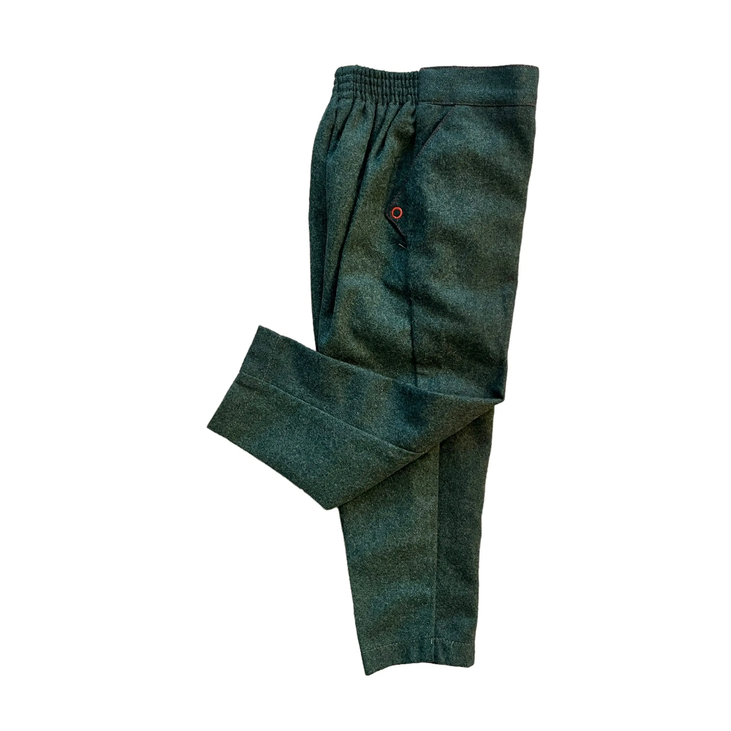 1970's Green Wool Trousers / 2-3Y