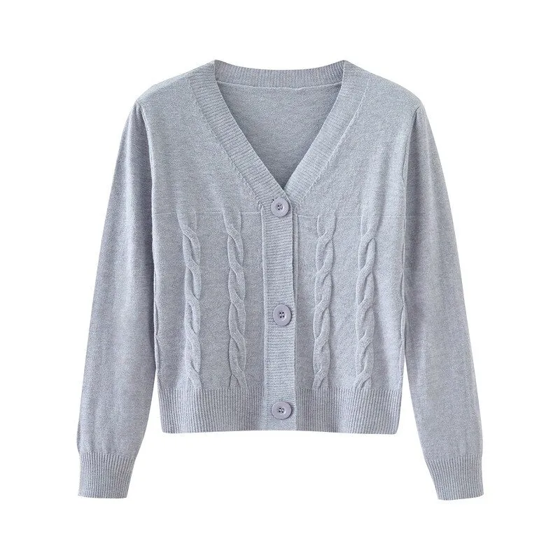 2022 Simple Sweater Cardigan Autumn Spring Button Front Cardigans