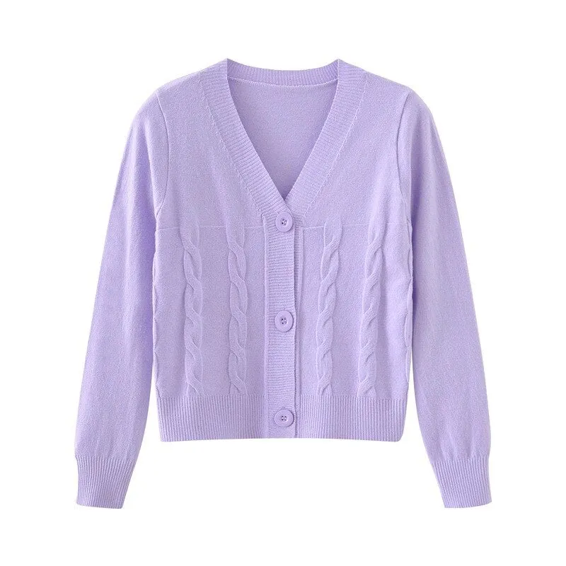 2022 Simple Sweater Cardigan Autumn Spring Button Front Cardigans