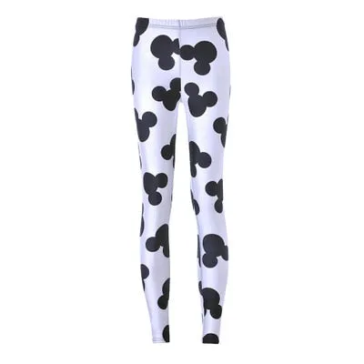 Active Women Minnie Mickey Yoga Gym Leggings Athletic Women Sport Clothing