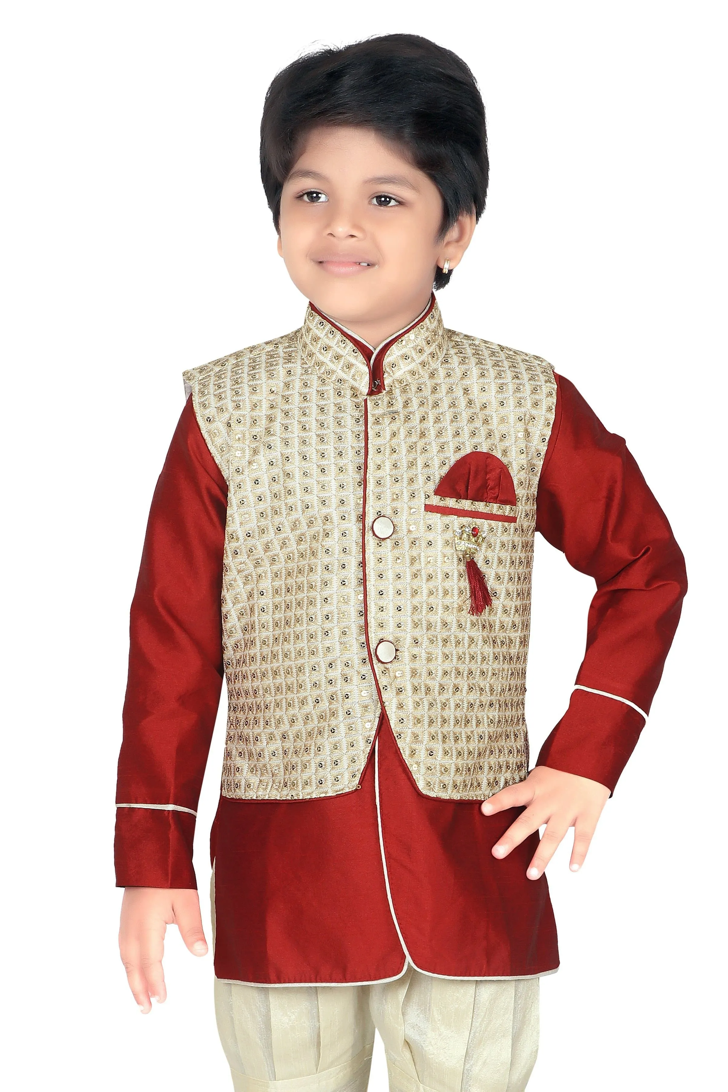 Ahhaaaa Kids Jodhpuri Suits Set for Boys (kids ethnic wear boys)