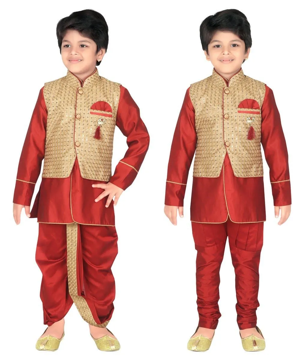 Ahhaaaa Kids Jodhpuri Suits Set for Boys (kids ethnic wear boys)