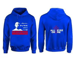 All Eyes On Me Pullover Hoodie with Extendend Back Printing All Eyes On Me