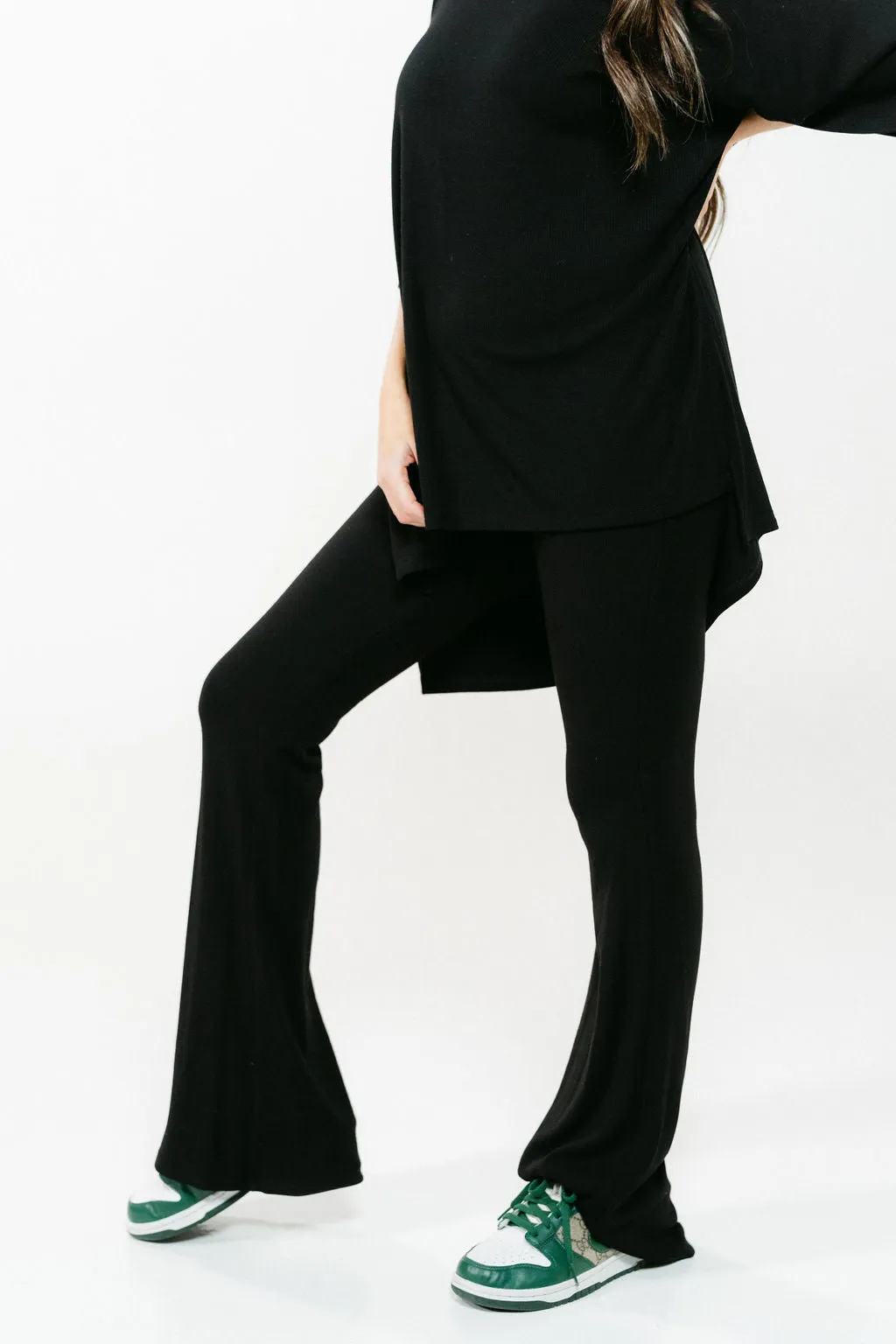 All Weekend Long Pant Set Black