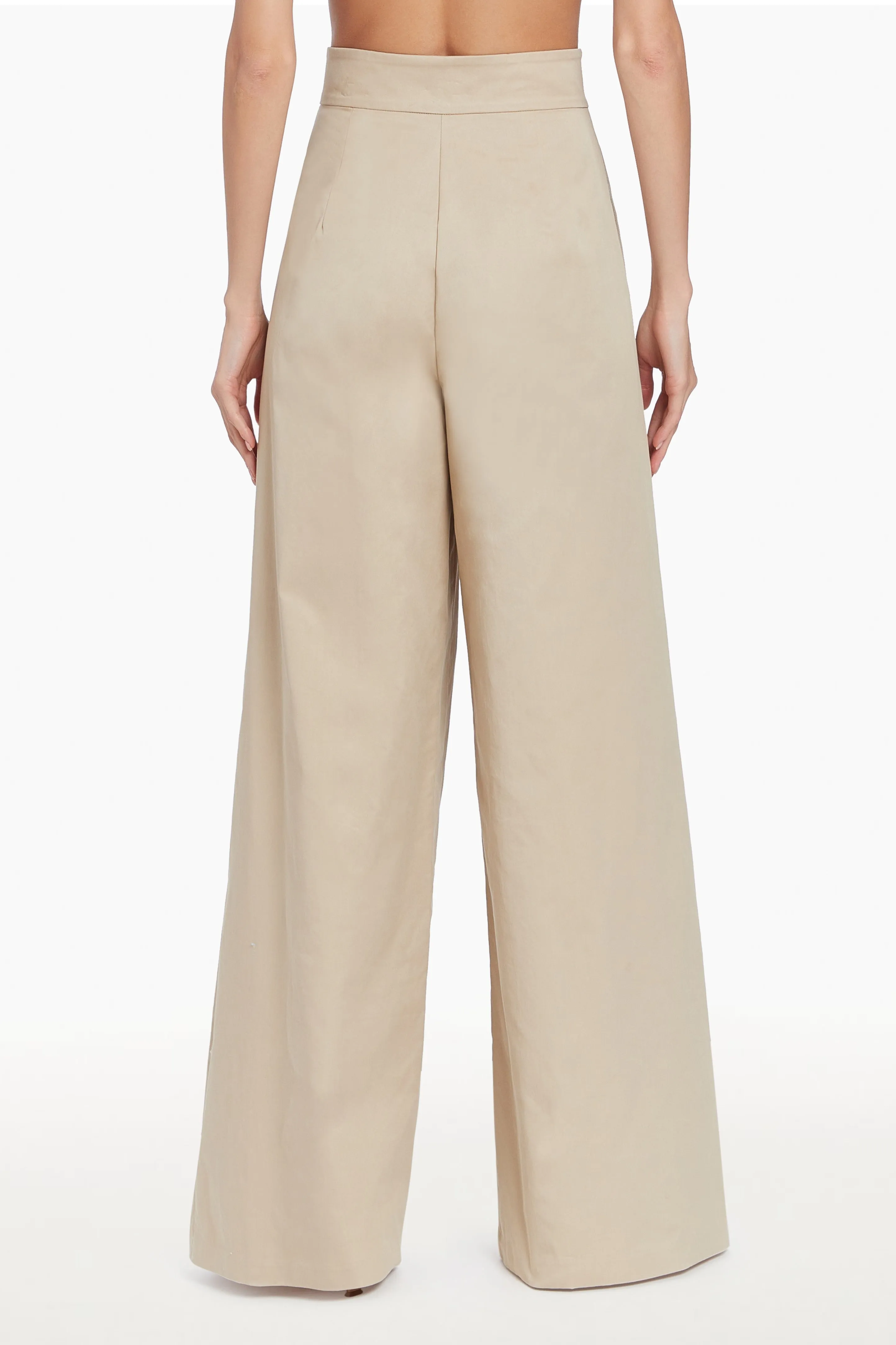 Amanda Uprichard Damaris Pants in Khaki