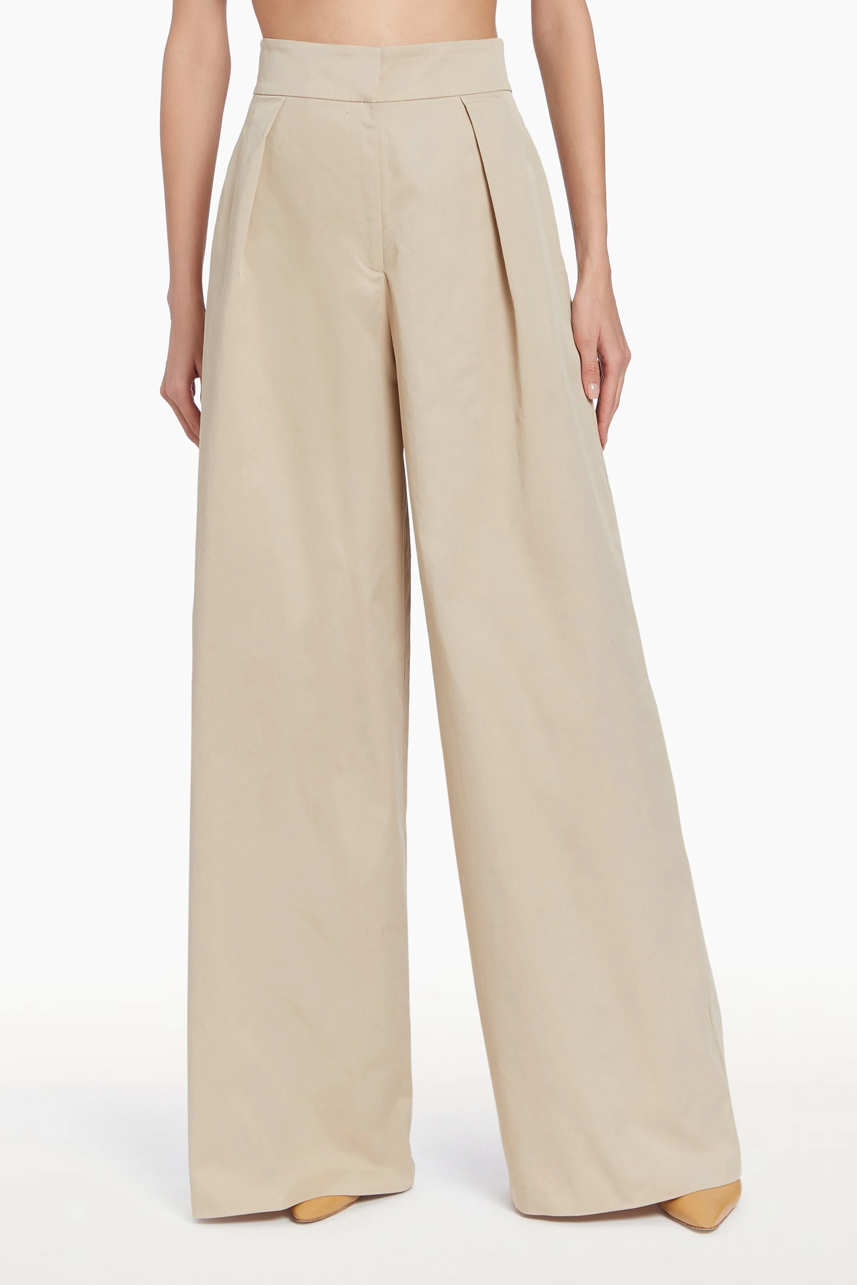 Amanda Uprichard Damaris Pants in Khaki