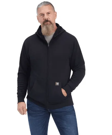 Ariat Men’s Rebar Workman Black Zip Hoodie 10041497