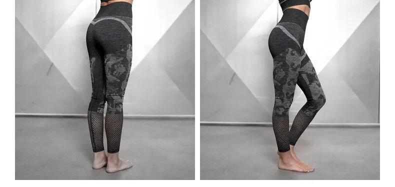 Autumn Camo Yoga Leggings High Elastics Pants For Women High Waist Hips Lifting Fashion Trousers Energy Fitness Sports Tracksuit