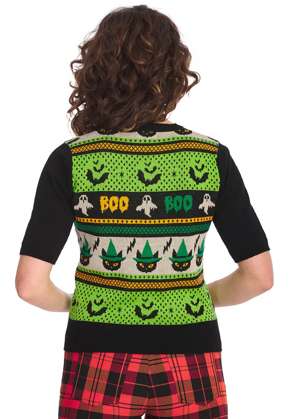 Banned Spooky Boo 50's Jumper Black