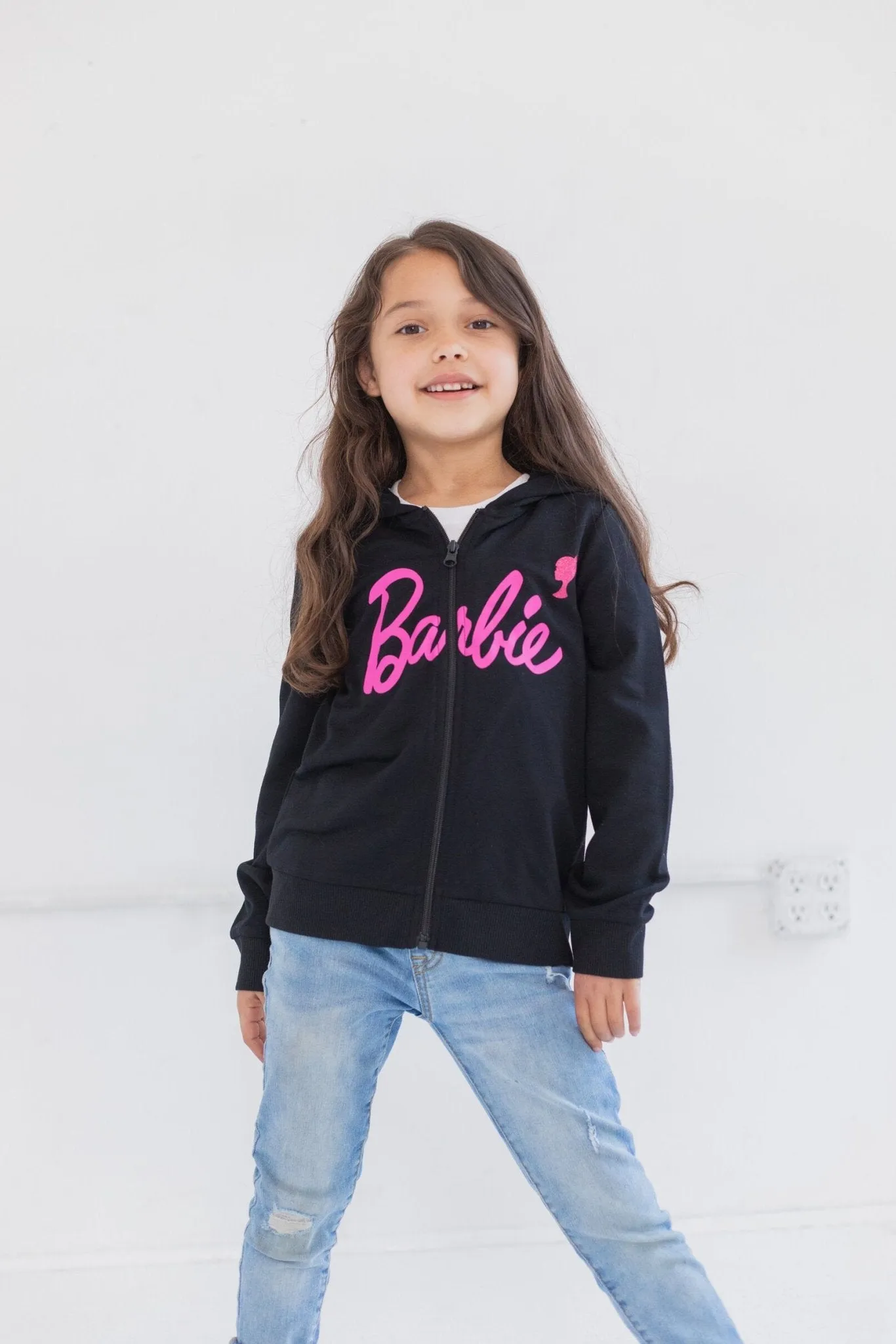 Barbie French Terry Zip-Up Hoodie