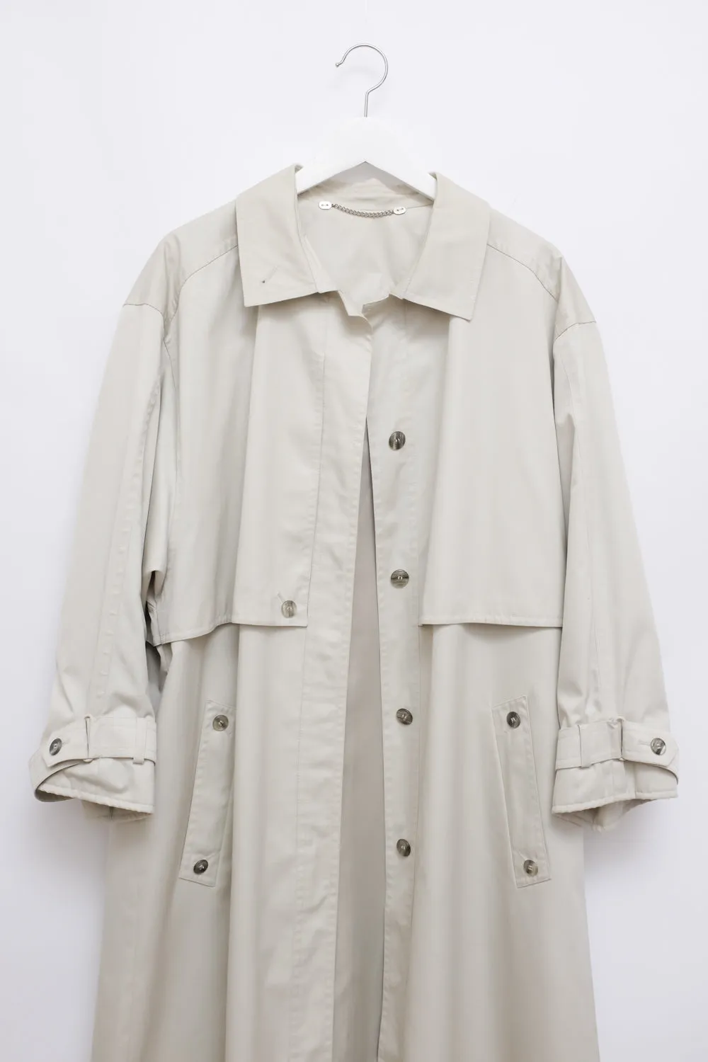 BEIGE VINTAGE SUMMER TRENCH COAT