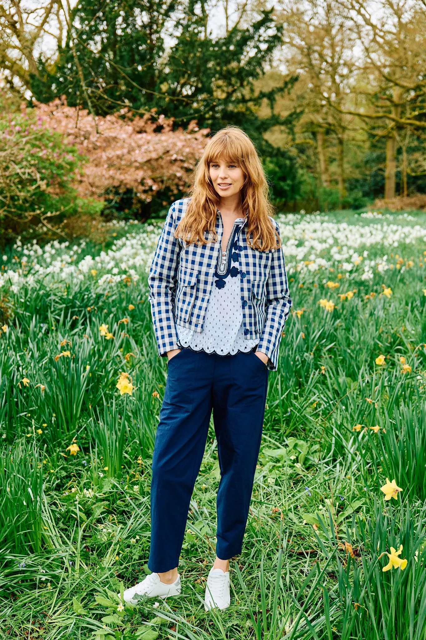 Blue Linda Trousers