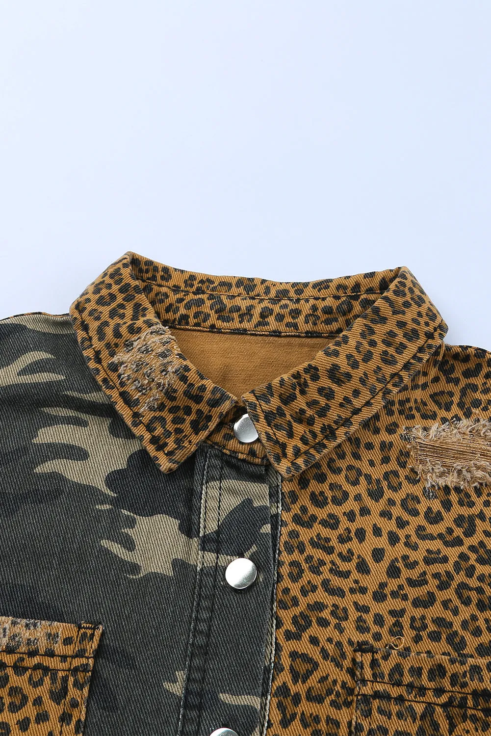 Camouflage Leopard Patchwork Jacket