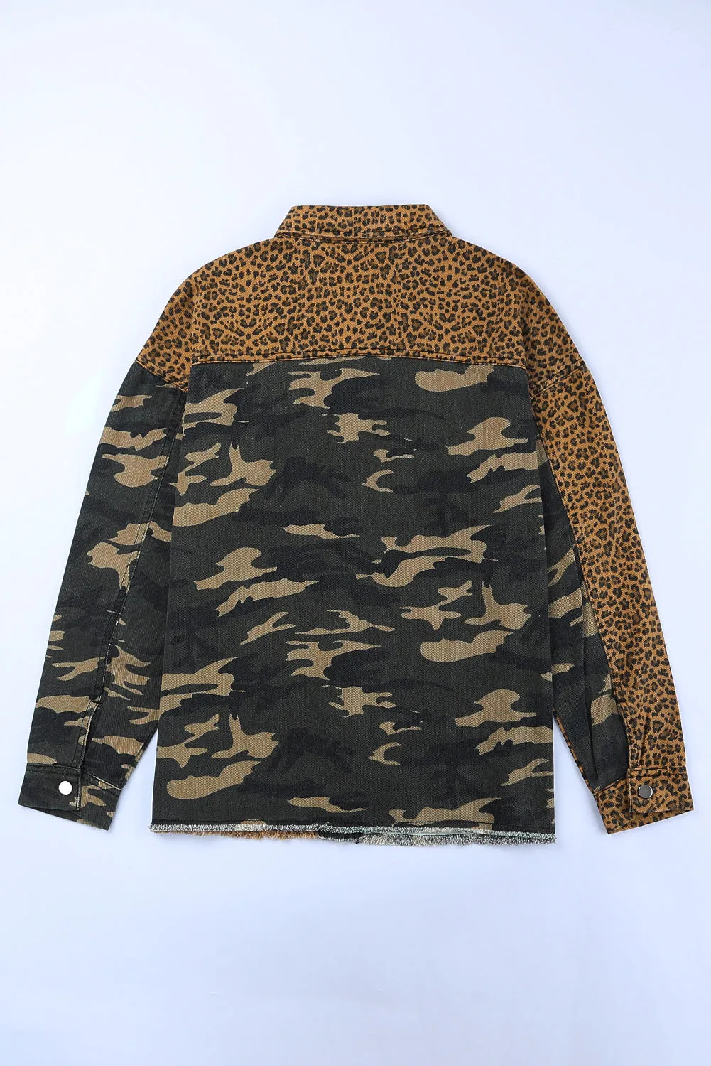 Camouflage Leopard Patchwork Jacket