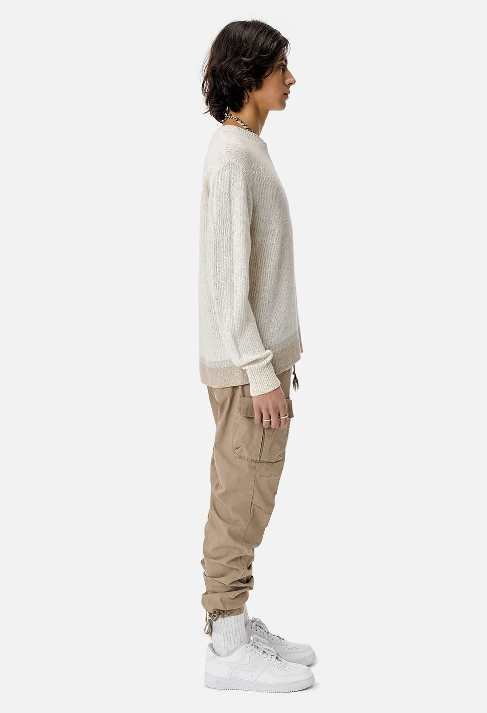 Ivory-Colored Canal Sweater, Premium Quality