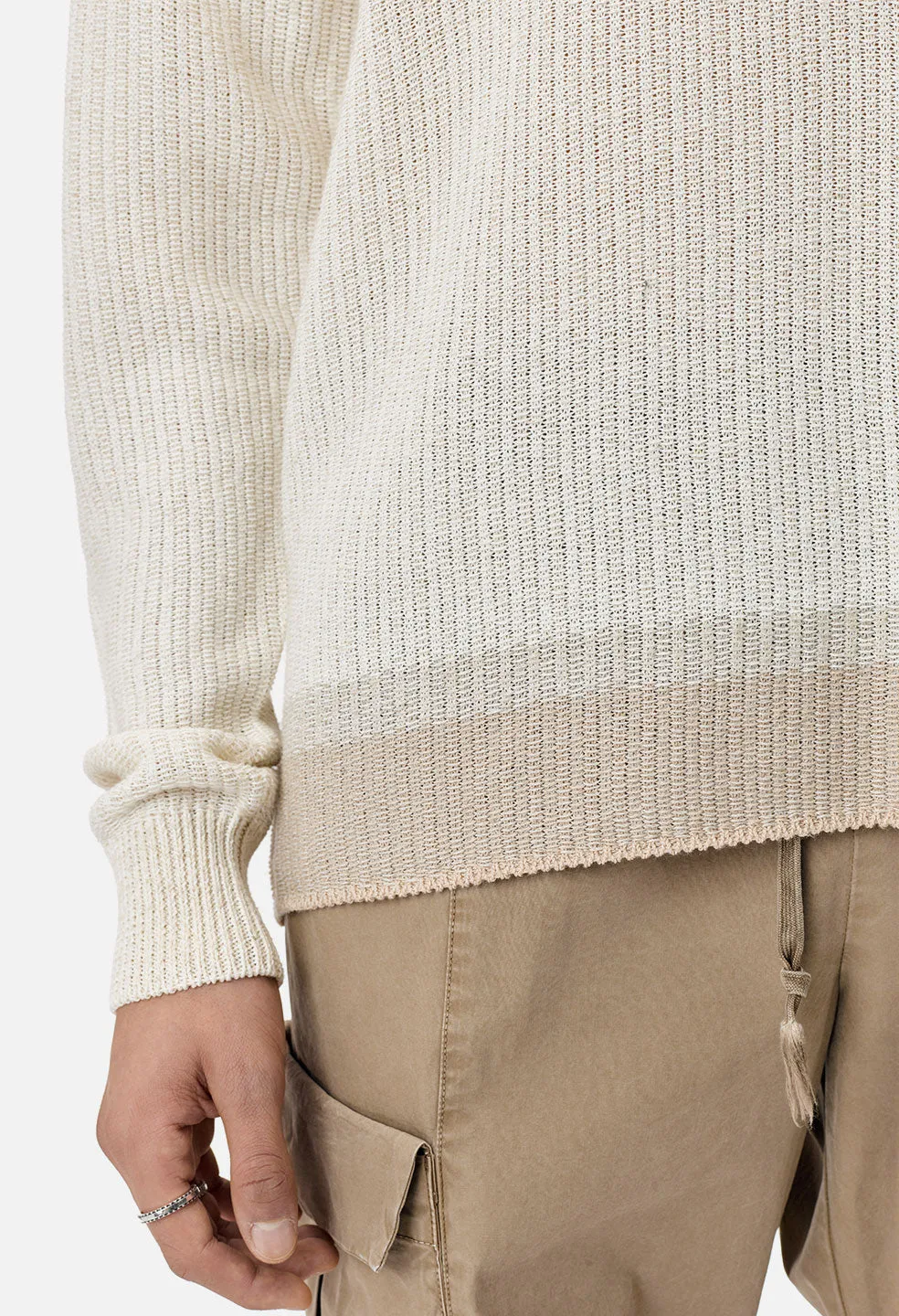 Ivory-Colored Canal Sweater, Premium Quality