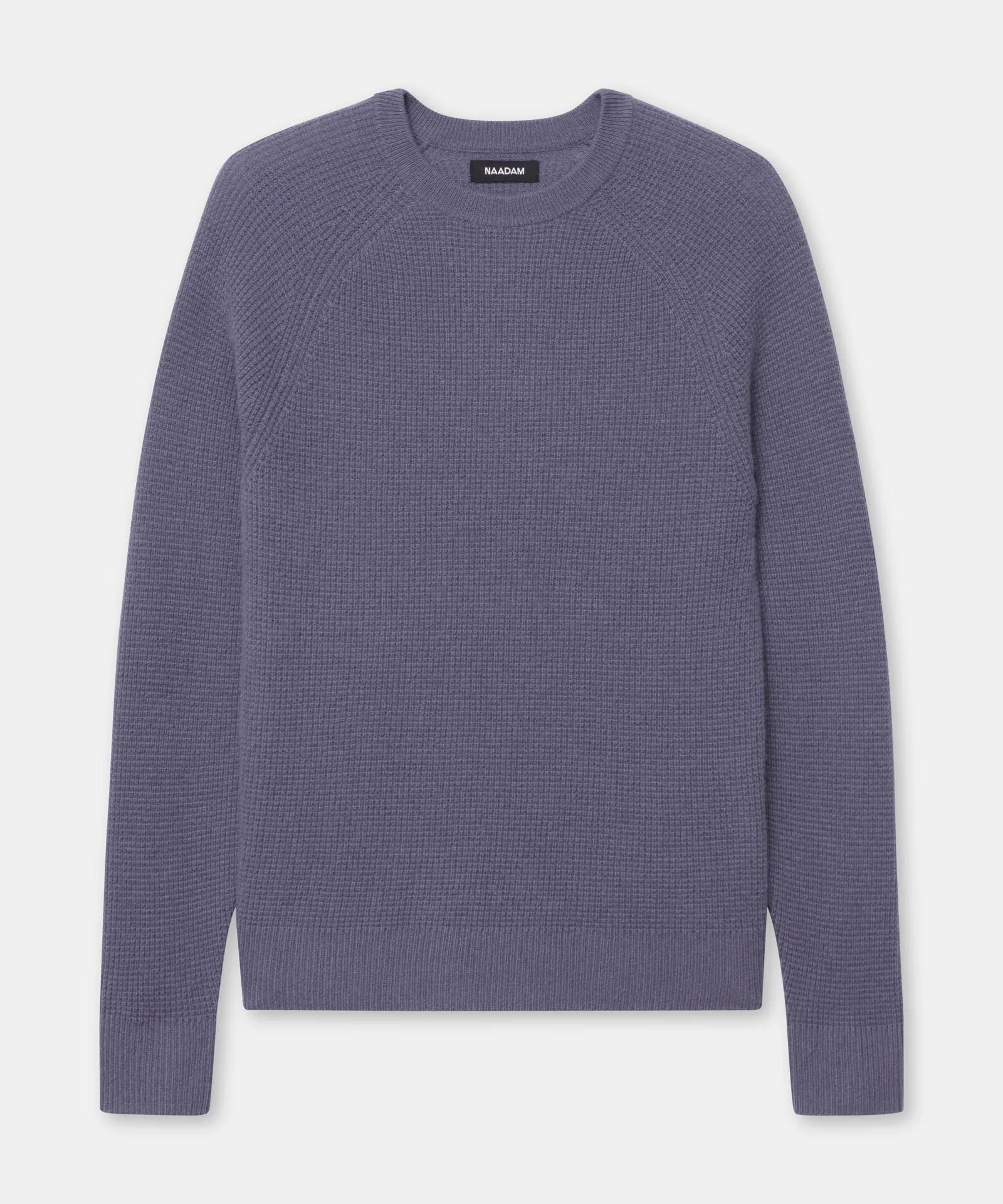 Cashmere Waffle Crewneck Sweater