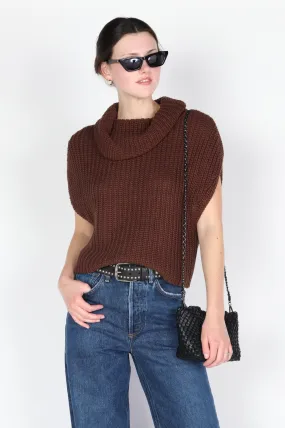 Cate Sleeveless Turtleneck Sweater