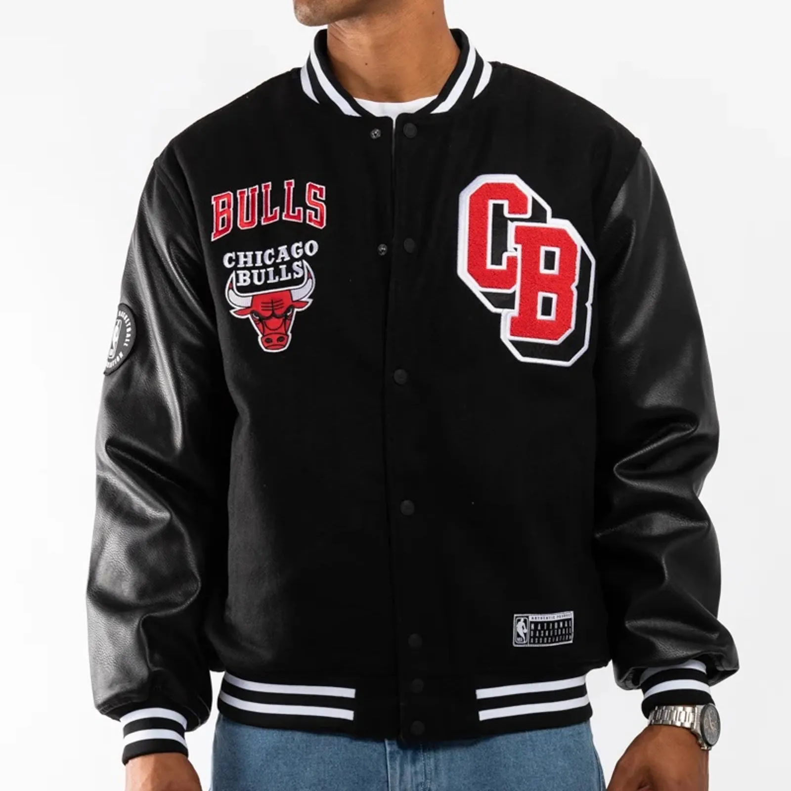 Chicago Bulls Aberdeen Letterman Jacket NBA by Mitchell & Ness