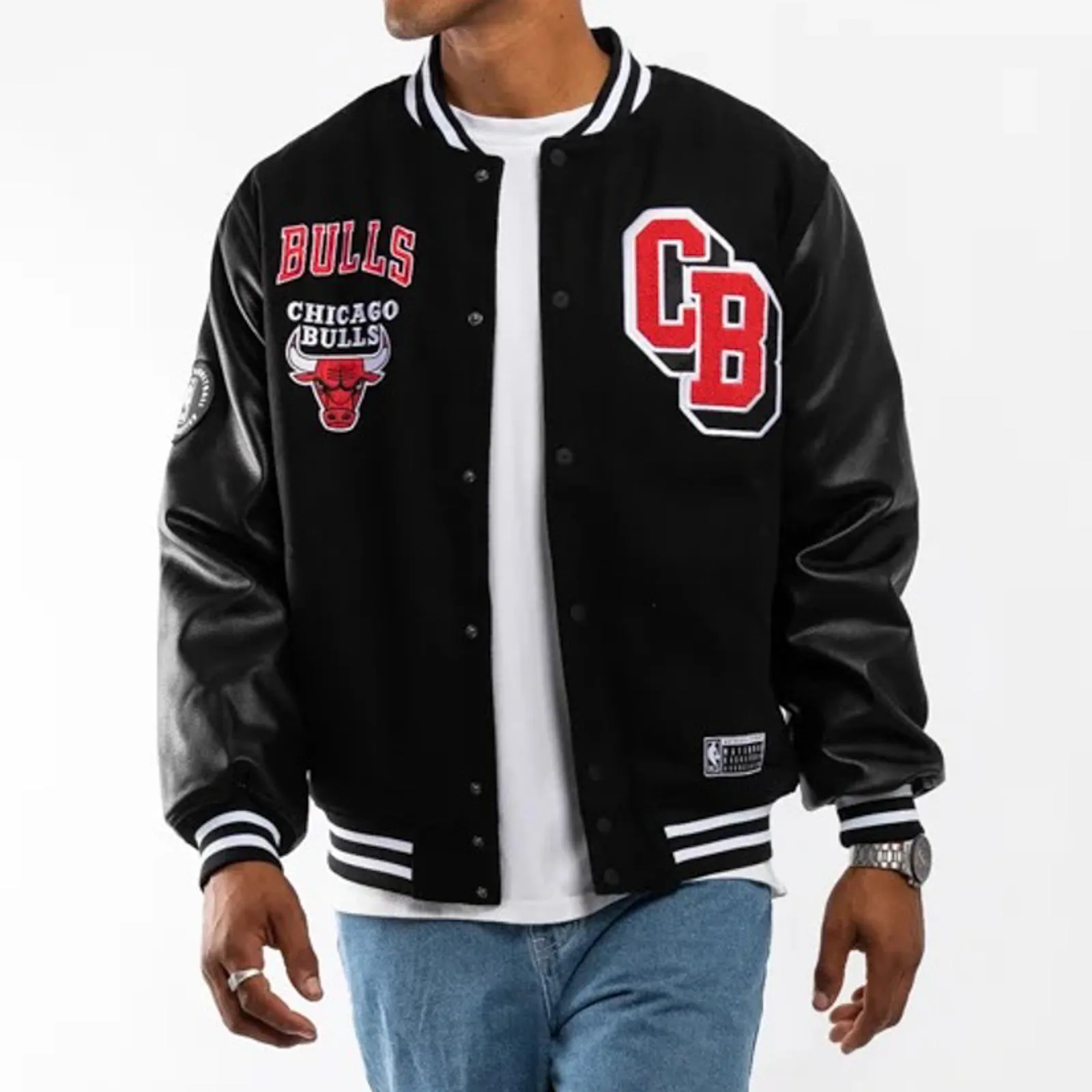 Chicago Bulls Aberdeen Letterman Jacket NBA by Mitchell & Ness