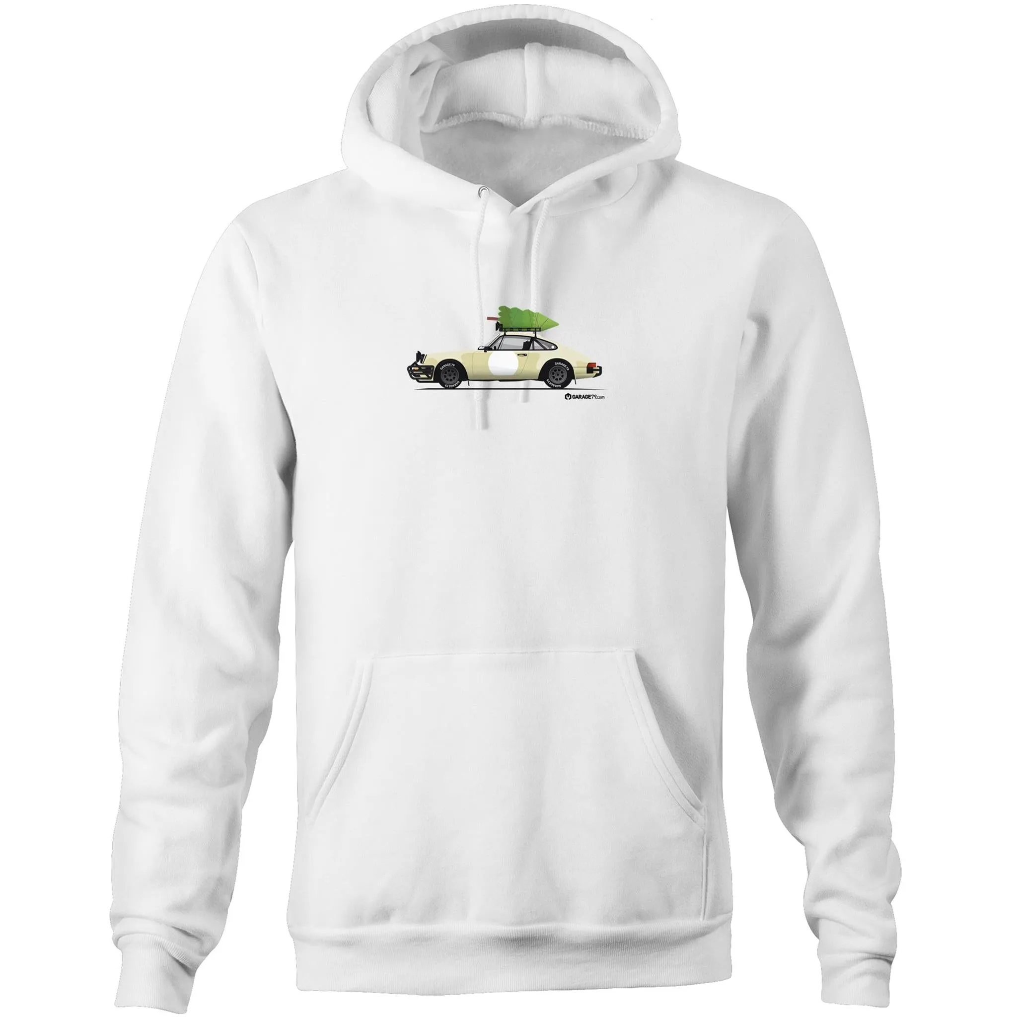 Christmas Porsche 911 Safari Pocket Hoodie Sweatshirt