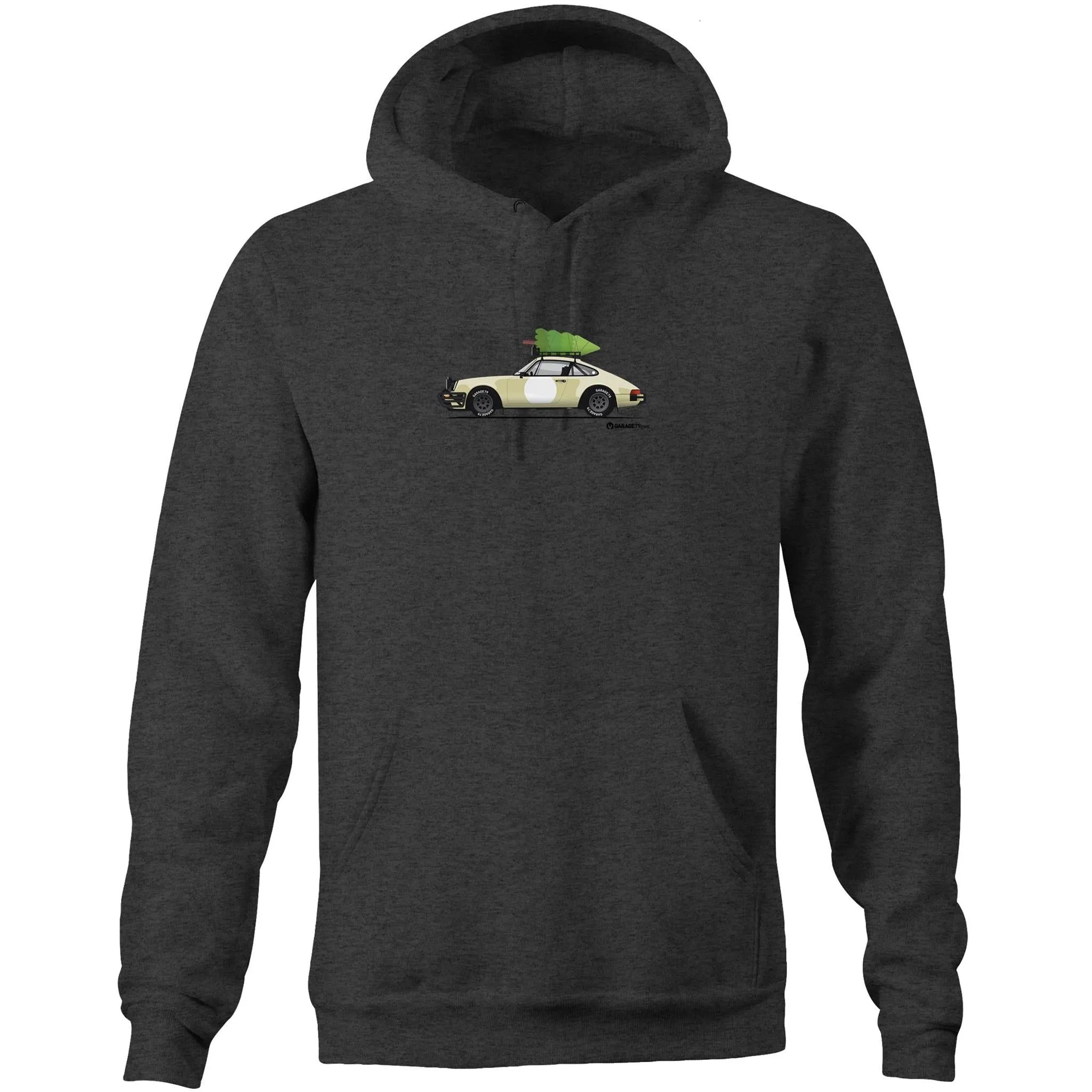 Christmas Porsche 911 Safari Pocket Hoodie Sweatshirt