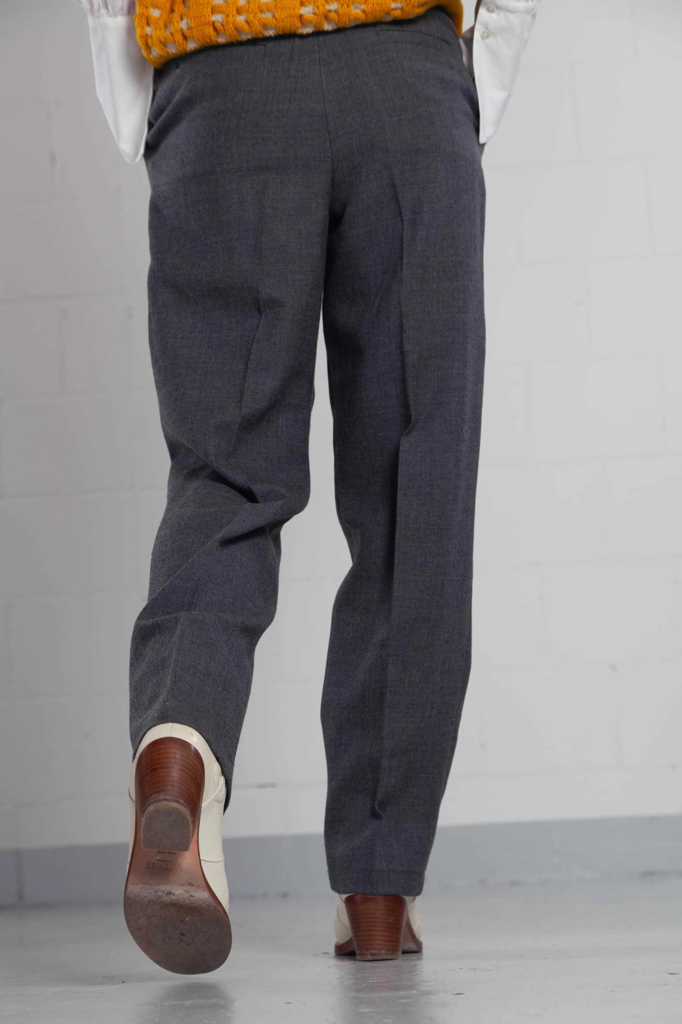 Cigarette Wool Trousers