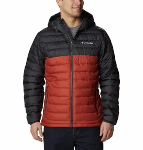 Columbia Mens Powder Lite Hooded Jacket-RED