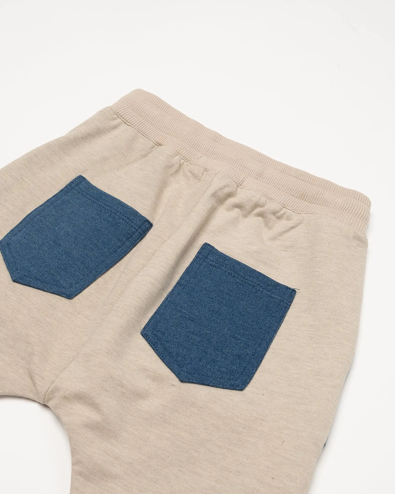 Contrasting Pocket Jogger Pants