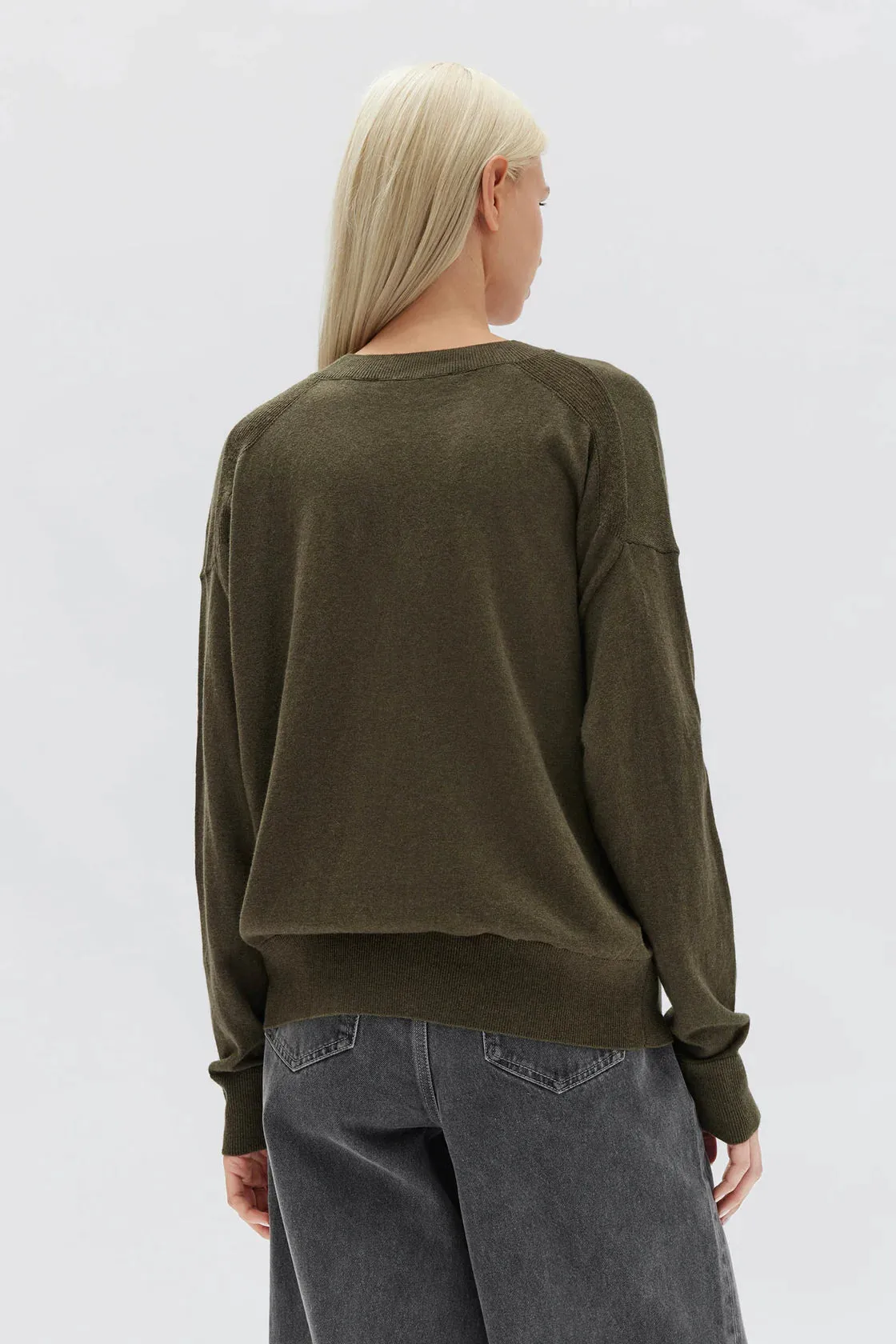 Cotton Cashmere Sweater Pea