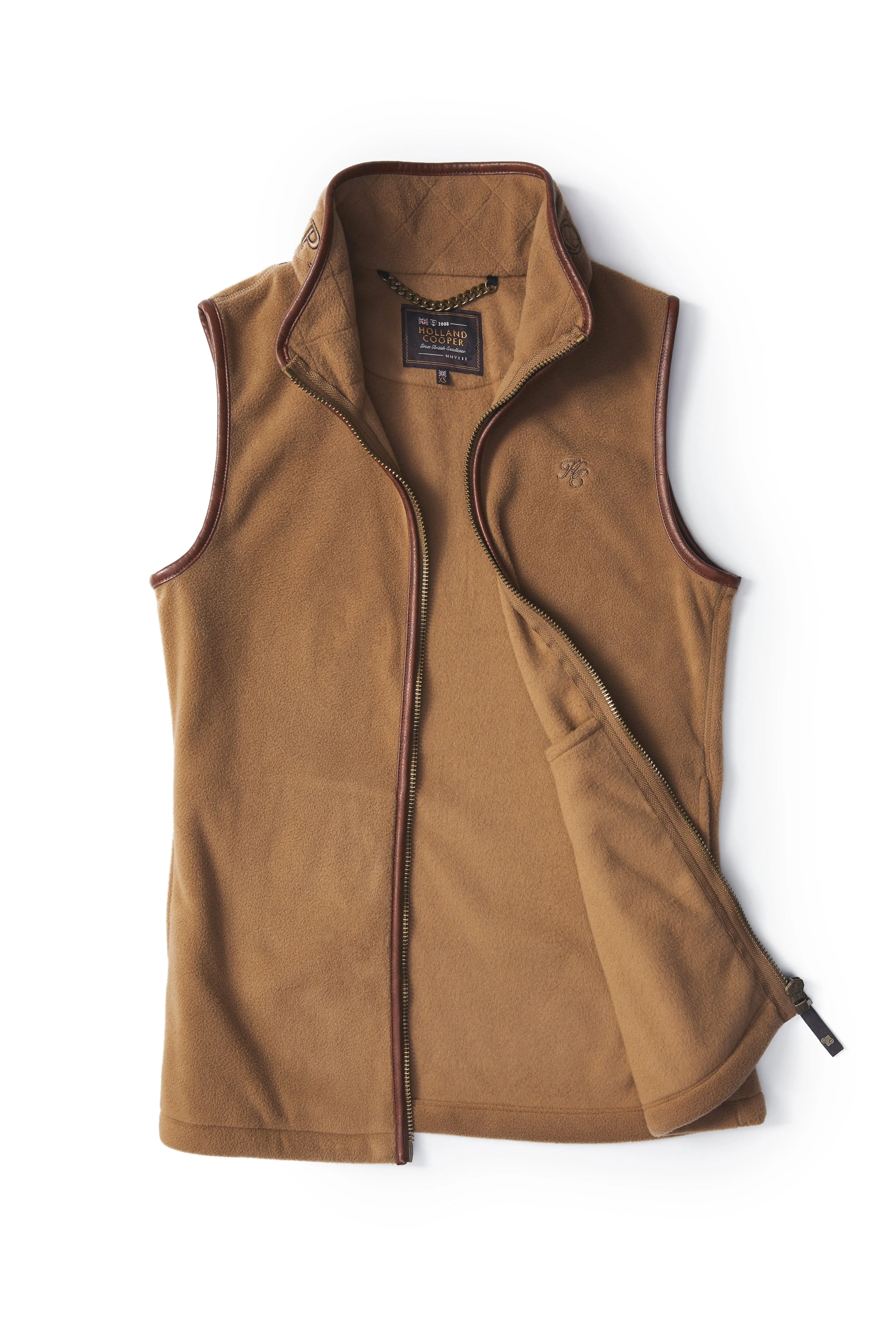 Country Fleece Gilet (Coffee)