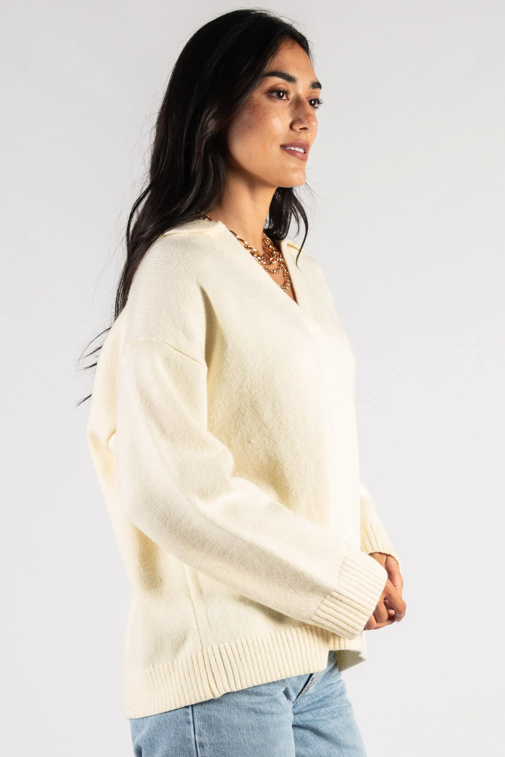 Cozy Up Sweater -Cream