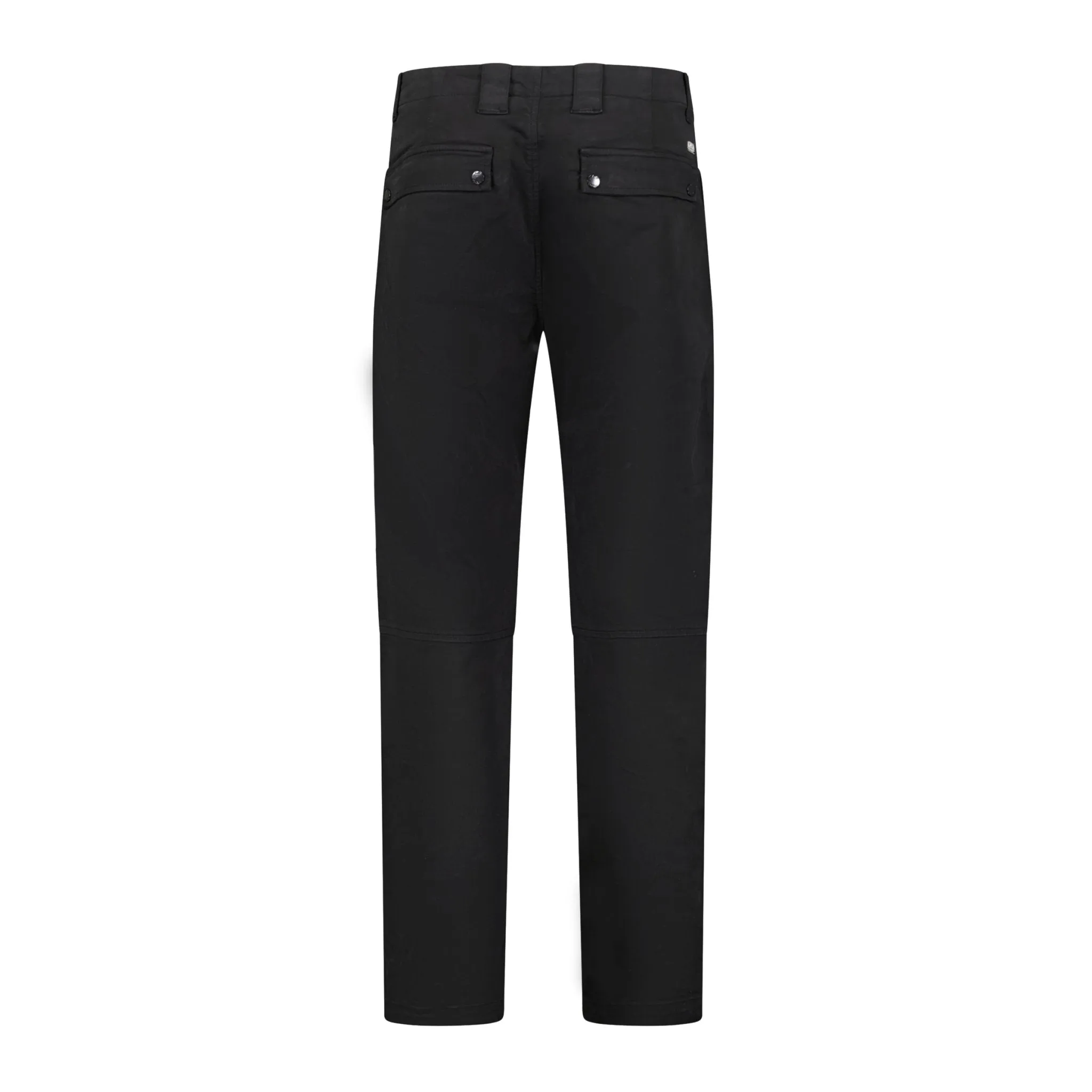 CP COMPANY Lens Zip Cuff Stretch Sateen Cargo Pants Black