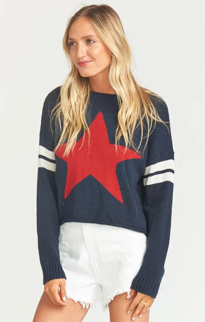 Cropped Varsity Sweater