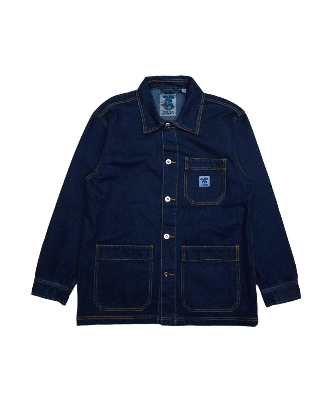 Edee Chore Shirt - Dry Indigo