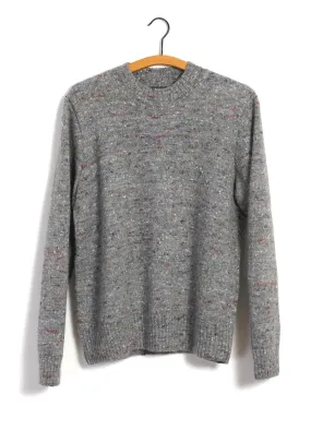 EIVIND | Crew Neck Rib Sweater | Donegal Grey