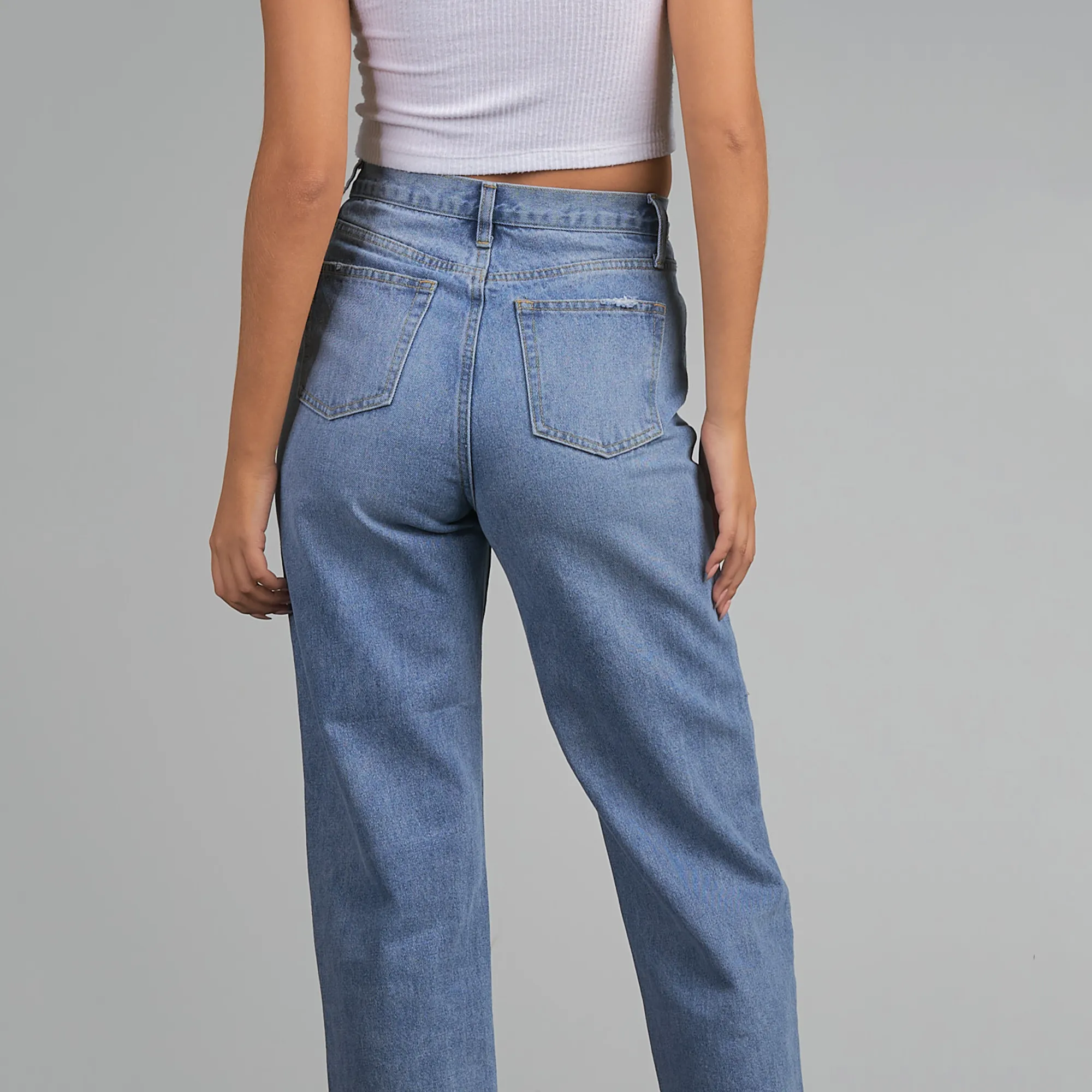 Elan Hi Waist Overlap Jean