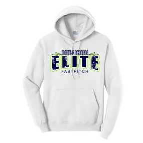 Elite - Lightening Bolts P&C Fleece Hoodie (PC78H) - White