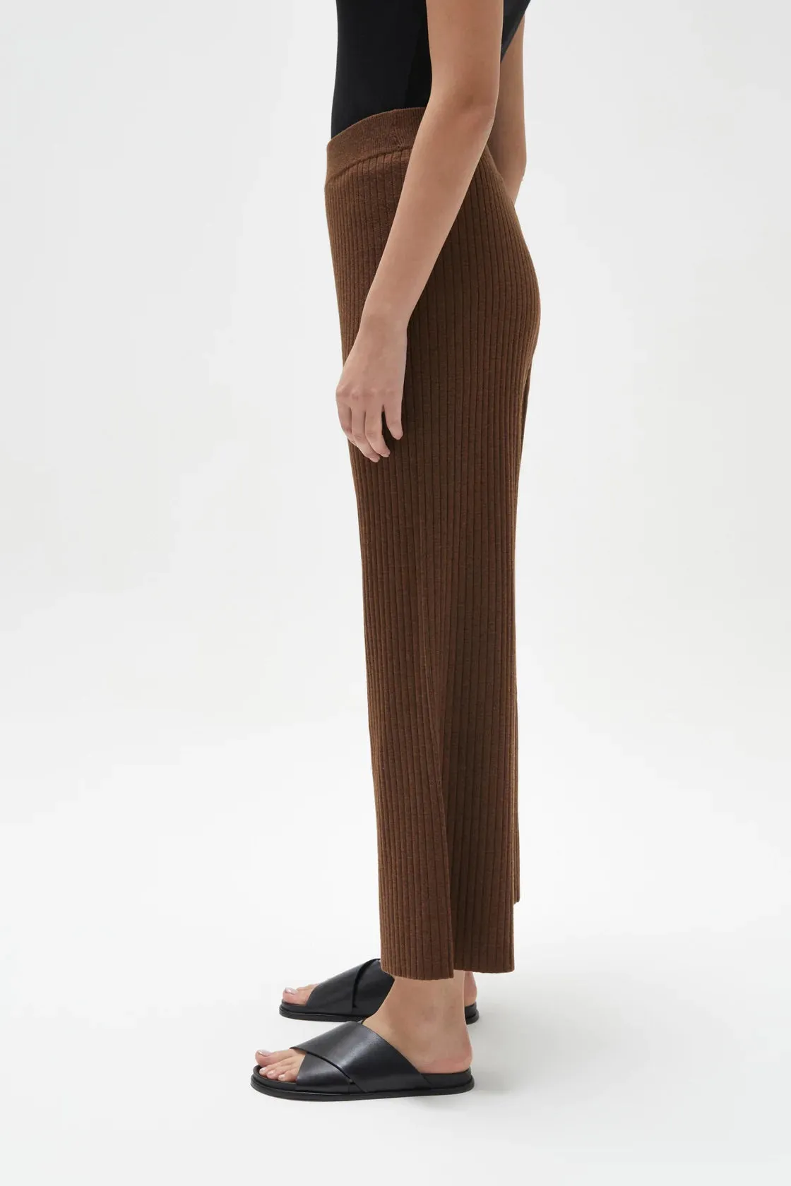 Ella Knit Pant Burnt Ochre