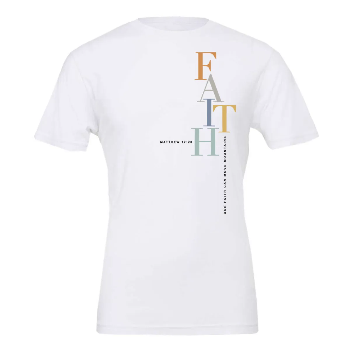 Faith Stacked - White (Tee/Hoodie/Sweatshirt)