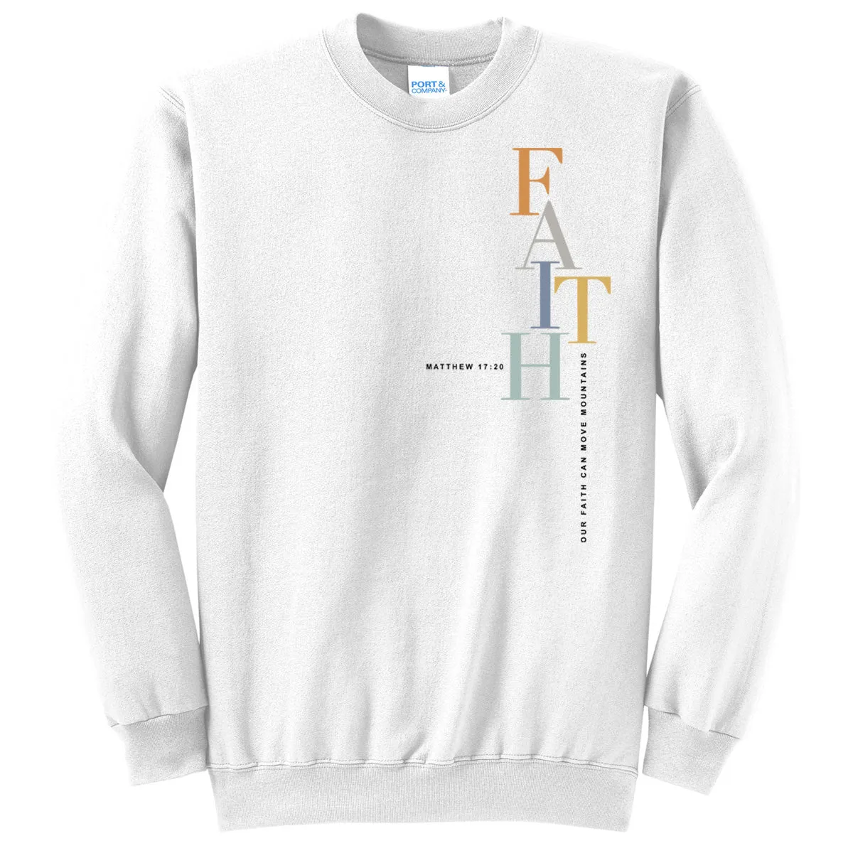 Faith Stacked - White (Tee/Hoodie/Sweatshirt)