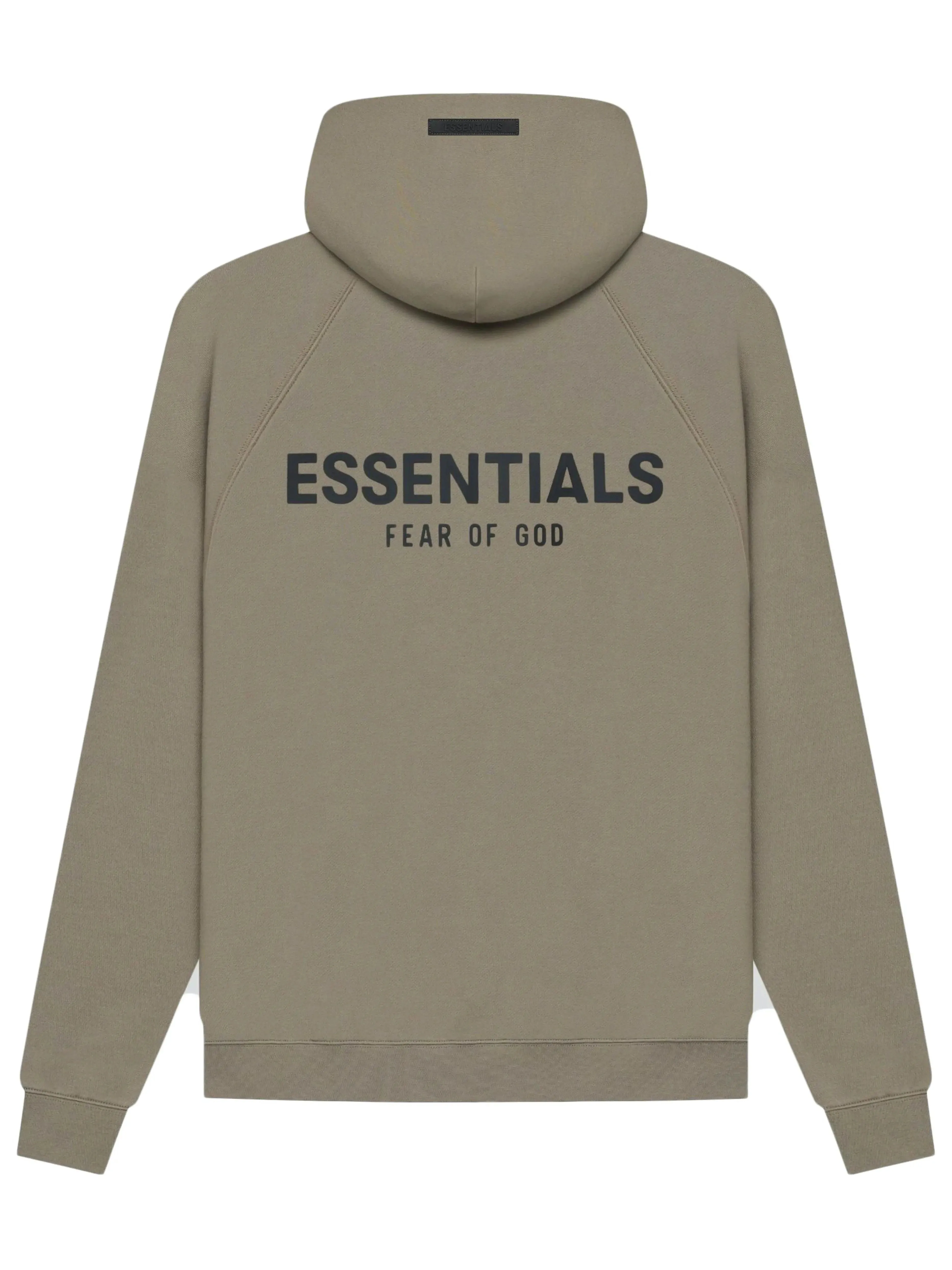 Fear Of God Essentials Back Logo Hoodie Taupe [SS21]