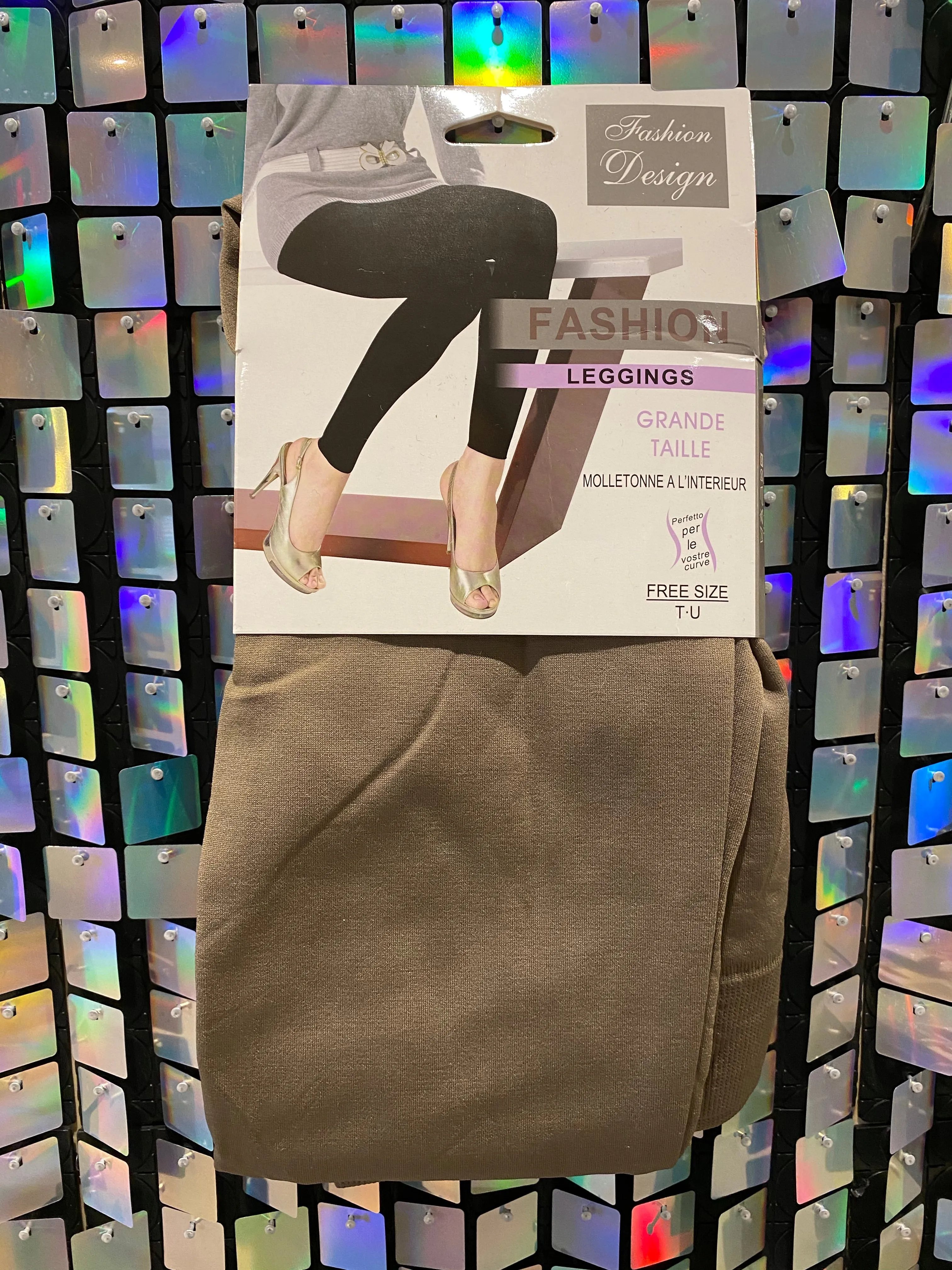 Fleece lined stretch seem less leggings - Regular