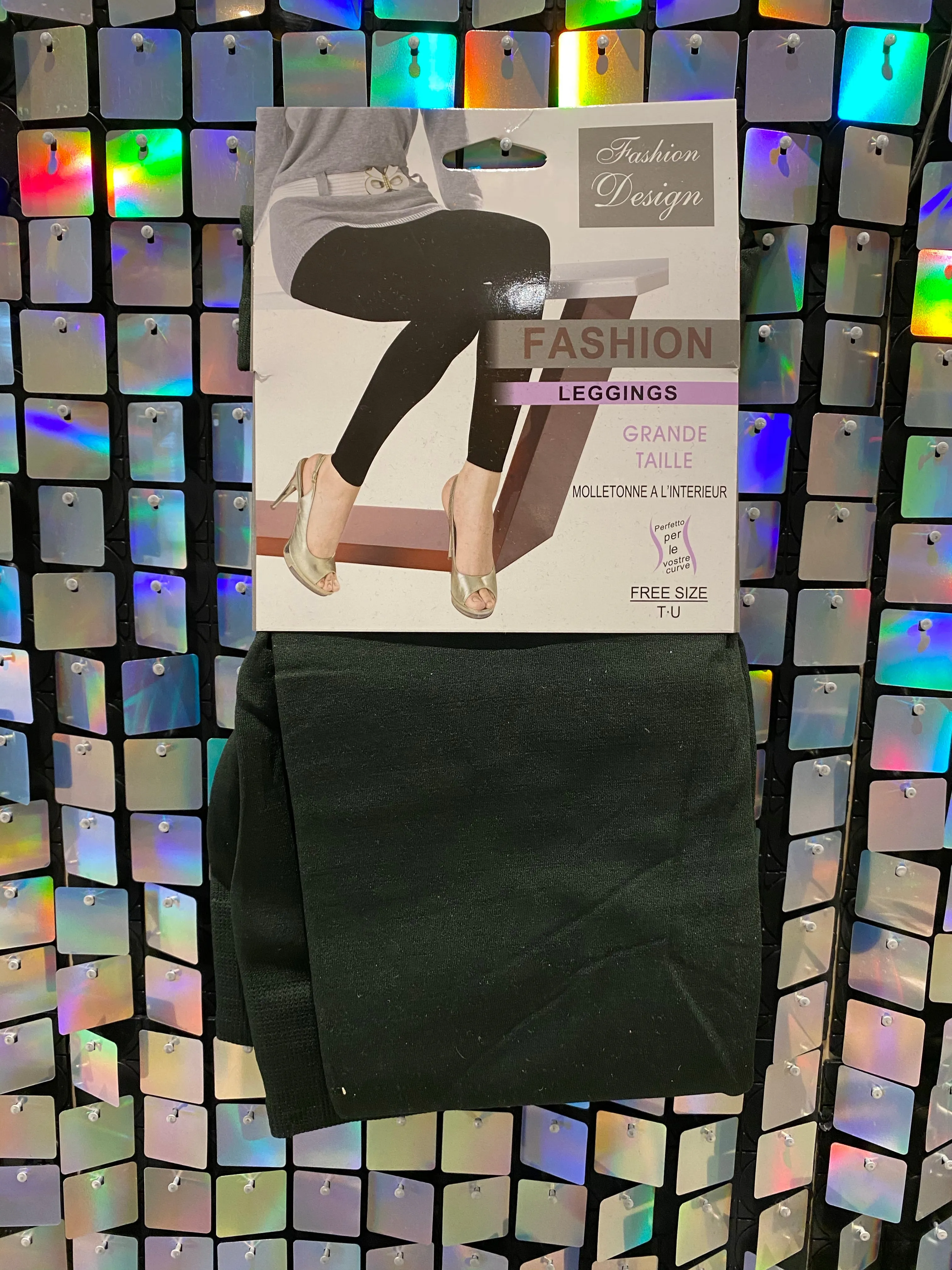 Fleece lined stretch seem less leggings - Regular