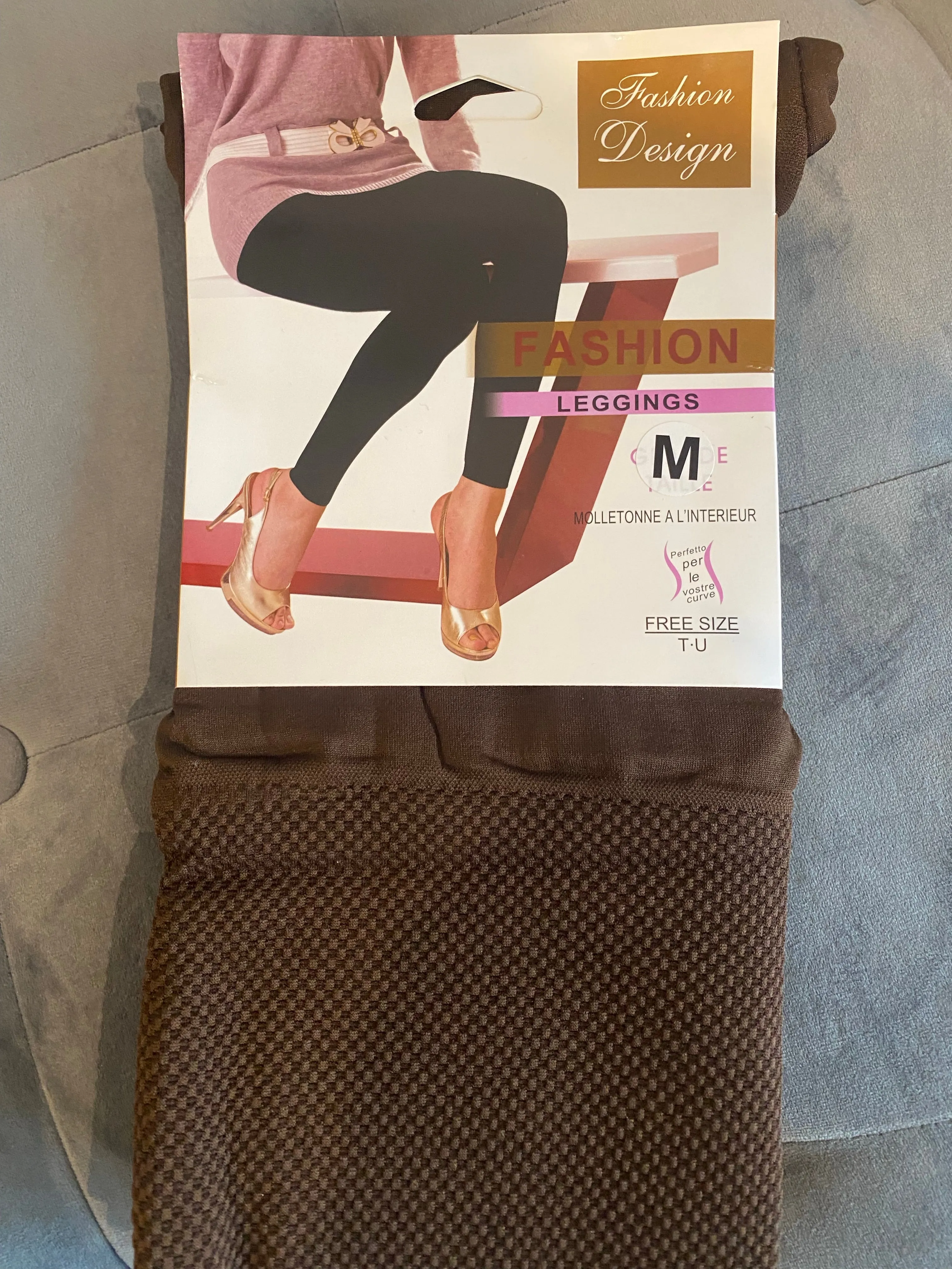 Fleece lined stretch seem less leggings - Regular