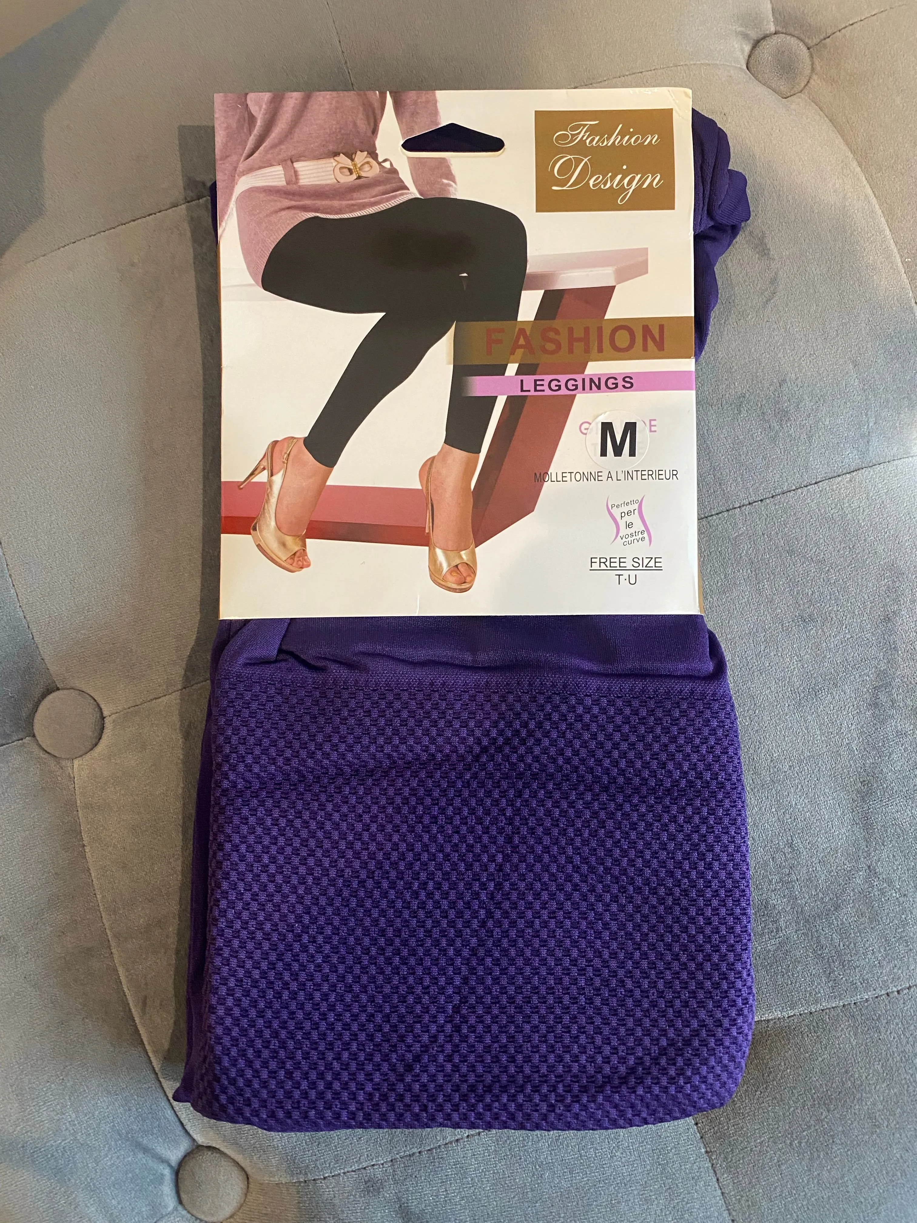 Fleece lined stretch seem less leggings - Regular