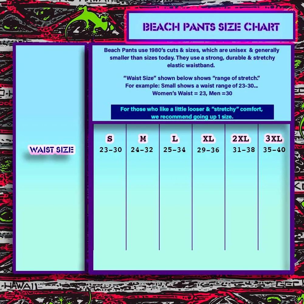 Gecko Petro Neon Mint Beach Pants (1988)