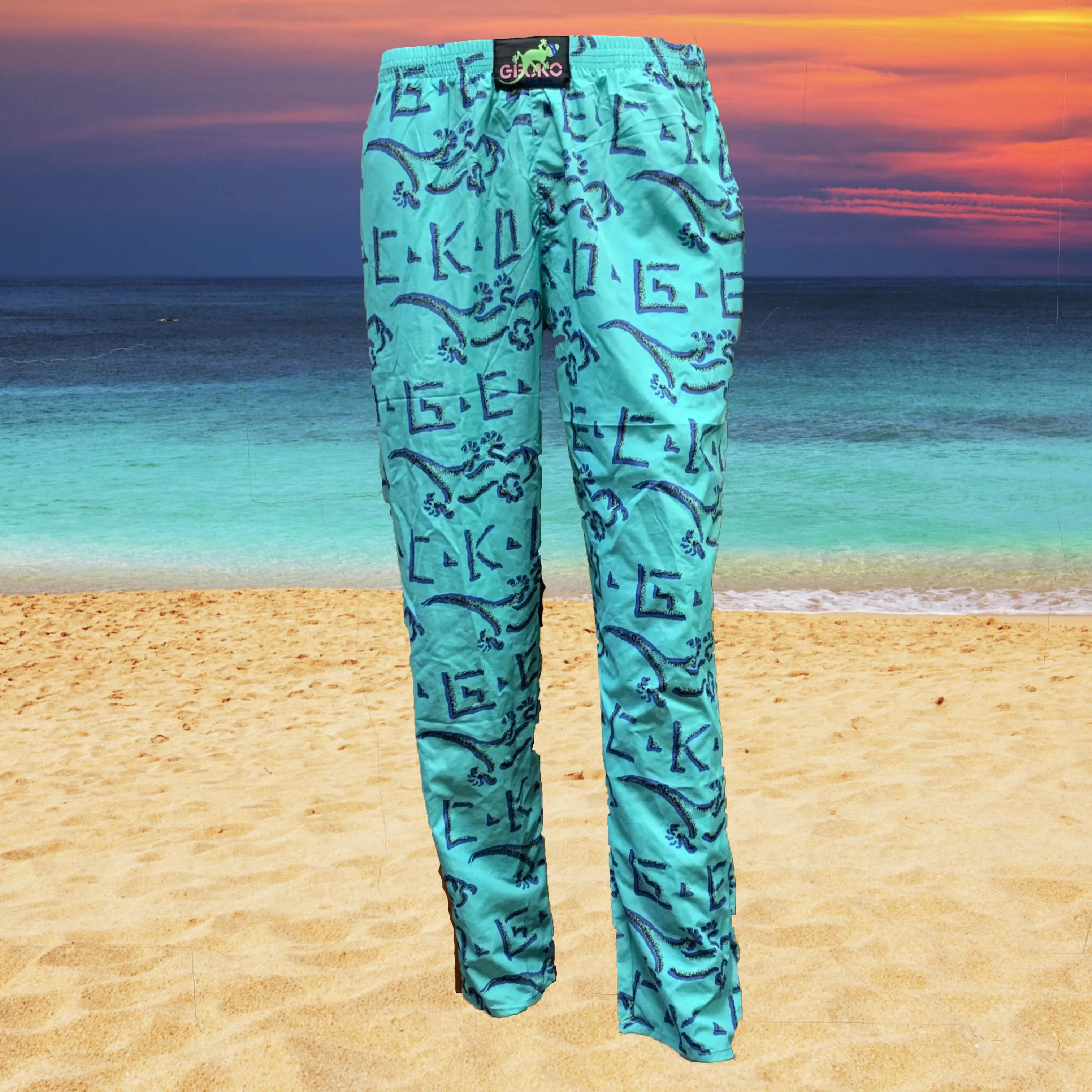 Gecko Petro Neon Mint Beach Pants (1988)