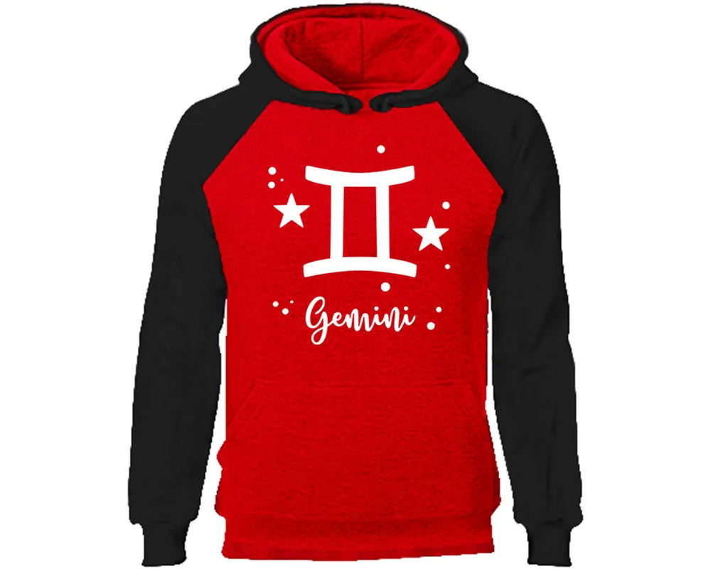 Gemini Zodiac Sign Pullover Raglan Hoodie