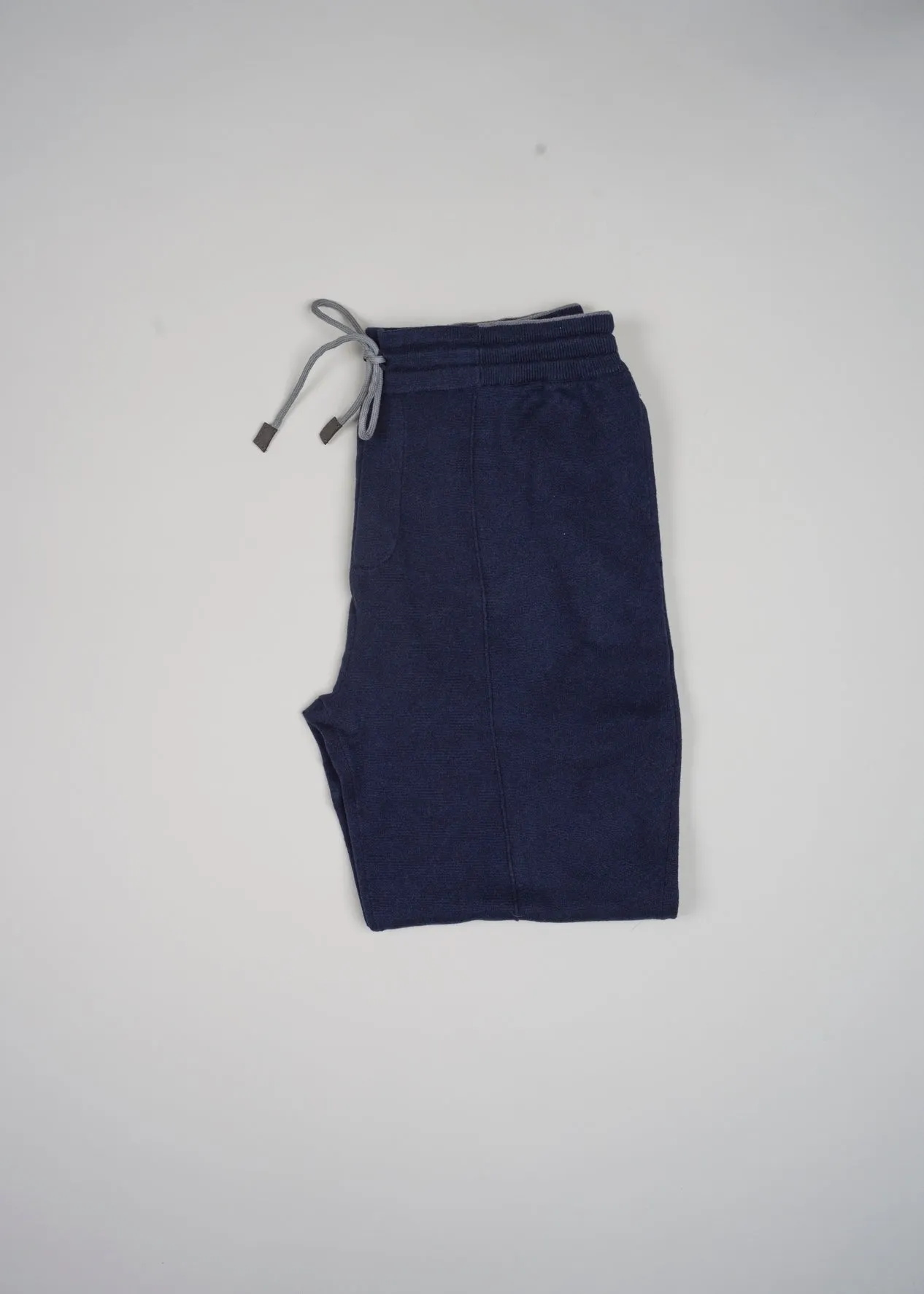 Gran Sasso Cotton Cashmere Jogging Pants / Blue